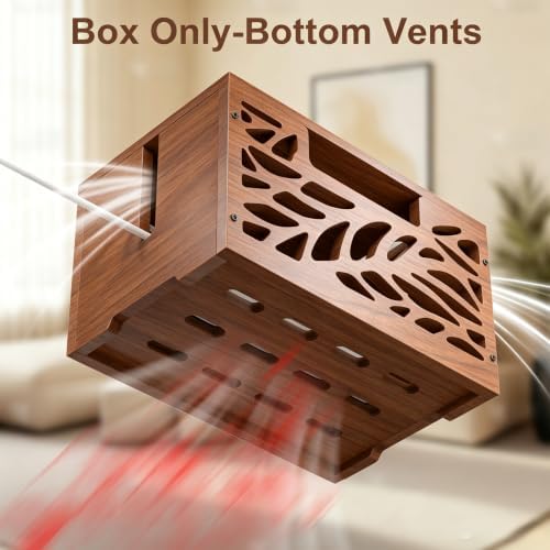 Wooden Cable Management Box, Large Cord Hider Box, Cord Box