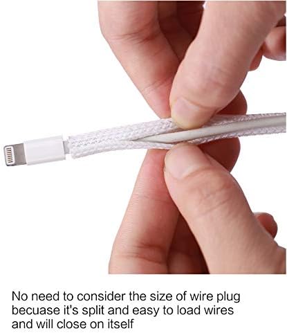 Alex Tech 25ft - 1/8 inch Cord Protector Wire Loom Tubing Cable Sleeve Split Sleeving for USB Cable Power Cord Audio Vid