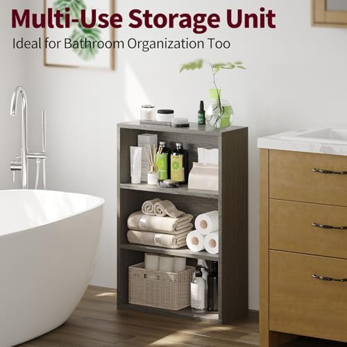 Book Shelf,3-Tier Bookshelf Storage Shelves, 35 Inch Bookcase
