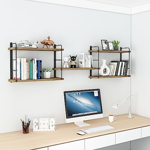 MXCSE Shelves on Wall, Floating Bookshelves, Shelves for Room Wall (Wooden)