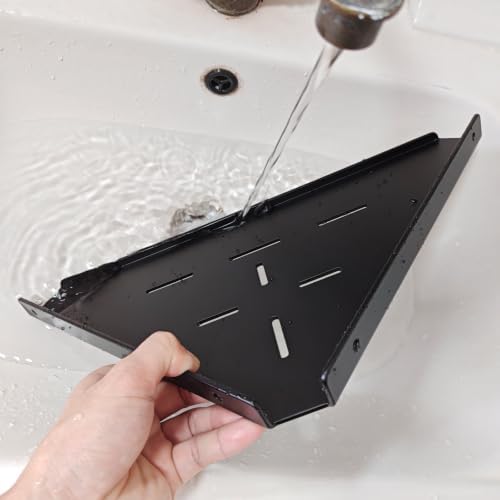 Corner Shelf, 3.0mm Aluminum Alloy Corner Shelf Wall Mounted, for Bathrooms,Offices, Bedrooms,Kitchens,Dorm Rooms and Li
