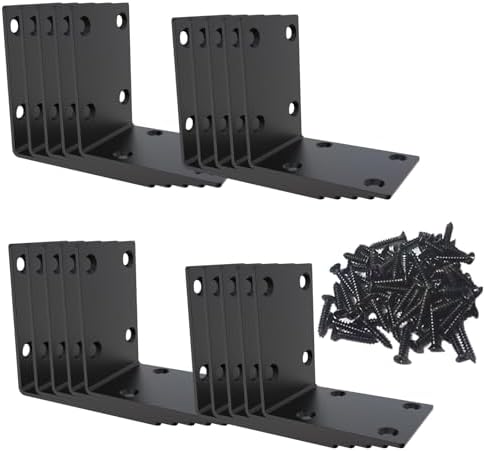 Black Stainless Steel Corner Bracket L Brackets Metal Corner Brace