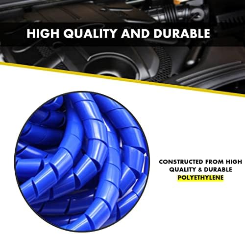 Kable Kontrol Vortex Spiral Cable Wrap - 1/2” Inch 100’ Feet Long - Hose Protector Flexible Polyethylene Wire Conduit Tu