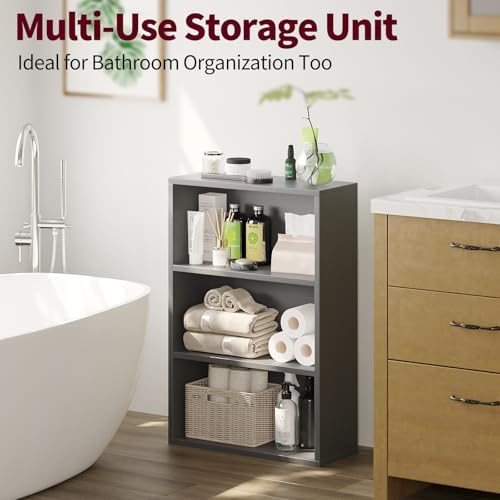 Book Shelf,3-Tier Bookshelf Storage Shelves, 35 Inch Bookcase
