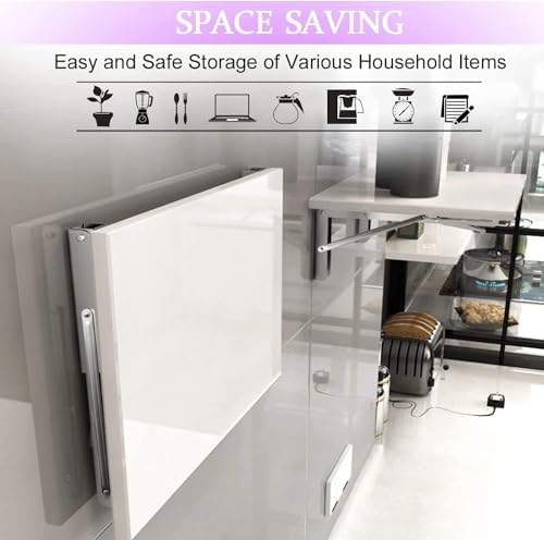 4PCS 12" Folding Shelf Brackets, Shelf Brackets Max. Load 220 lb Collapsible Heavy Duty Stainless Steel DIY Wall Mounted