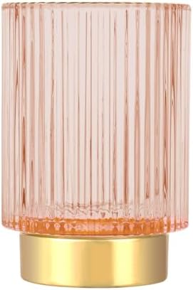 DASITON Makeup Brush holder Organizer,Crystal Cosmetic Makeup Brush Glass Brushes Storage Holder, Vintage Make Up Brush 