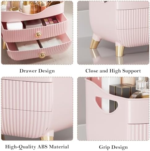 Makeup Organizer Countertop, Large Capacity Skincare Organizer for Vanity