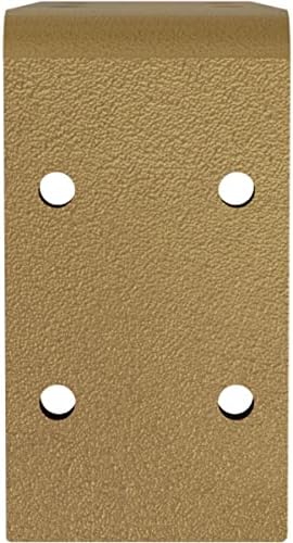 Ekena Millwork BKTM02X06X03EBHGO Steel Bracket Embrey, 2" W x 6" D x 3 3/4" H, Hammered Gold