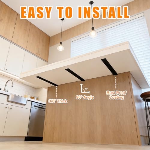 2 Pack 16" Free Hanging Side Wall Floating Shelf Bracket