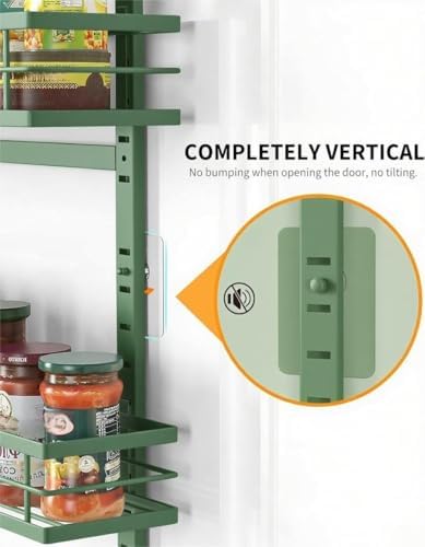 Moforoco Sage Green 9-Tier Over The Door Pantry Organizer, Pantry Organization and Storage, Black Hanging Basket Wall Sp