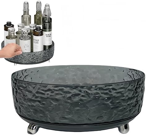 Premium Lazy Susan Organizer,9 inch Turntable Organizer for Bathroom, Kitchen, Vanity, Countertop, Table Top, Cabinet, P