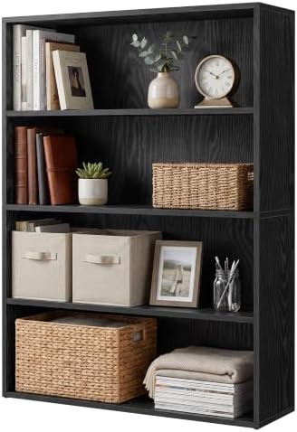 SONGMICS HOME 4-Tier Bookshelf, Shelving Unit