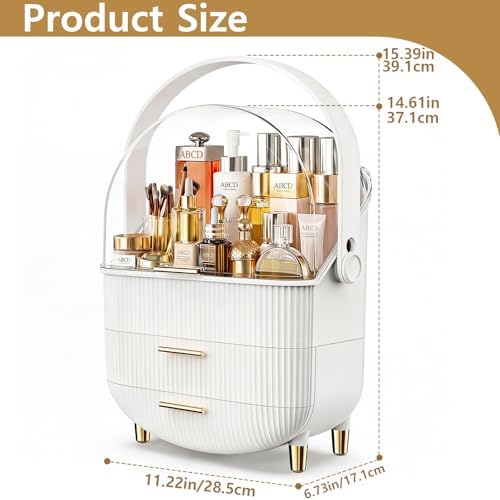 NestOrganix Makeup Organizer Skincare Organizers With Drawers