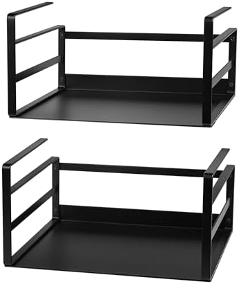 Nxconsu Under Shelf Basket 2 Pack, Cabinet Storage Organizer, 11" Black
