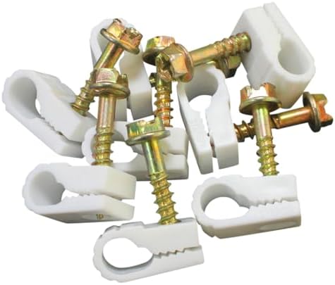 STEREN Coaxial Cable Clips - Cable Holder - Wire Clips - Siding Clips for Hanging - Cord Holder for Desk - Cable Clamps 