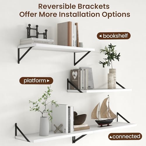 Axeman 12 Inch Deep Floating Shelves 30 Inches Long Set of 2