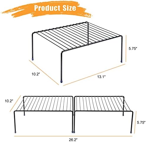 Medium (13.1 x 10.2 Inch) Cabinet Storage Shelf Rack , Kitchen Shelves，Kitchen Counter and Cabinet Shelf, Storage Rack O