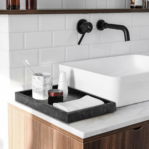 Marble Bathroom Tray,Pure Natural Vanity Tray,﻿