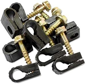 STEREN Coaxial Cable Clips - Cable Holder - Wire Clips - Siding Clips For Hanging - Cord Holder For Desk - Cable Clamps 