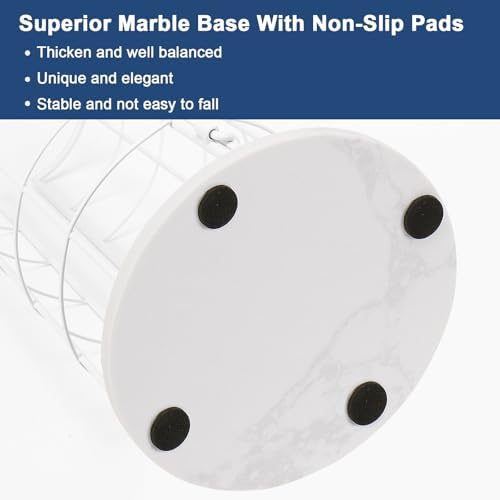 NearMoon Toilet Paper Organizer Stand, Free Standing 3 Rolls Tissue Storage, Metal Bathroom Accessory, Rustproof Toilet 
