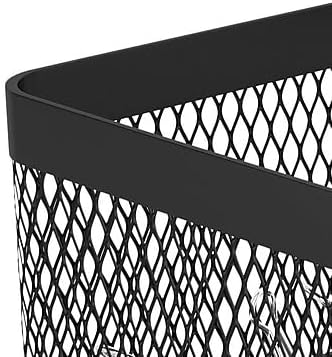TRU RED Small Stackable Wire Mesh Accessory Holder, Matte Black