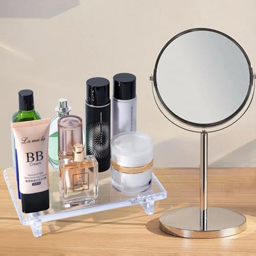 Chivalral Acrylic Soap Dish Large 9x5.9x1.5 Inch Countertop Organizer,1Pack