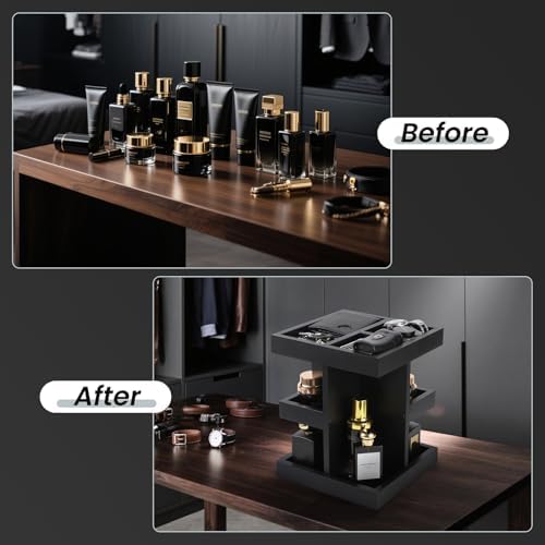 EXIN DECHEN Cologne Organizer for Men,Cologne Stand,Birthday Gifts for Men