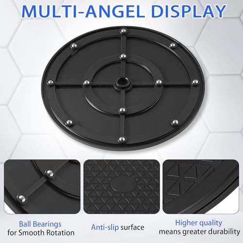 8 Inch Heavy Duty Rotating Swivel Stand - Lazy Susan with Steel Ball Bearings for Model Base/Rotating Plants/Crafts Stan
