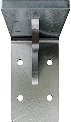 Ekena Millwork BKTM02X06X03EBCRS Steel Bracket Embrey, 2" W x 6" D x 3 3/4" H, Unfinished
