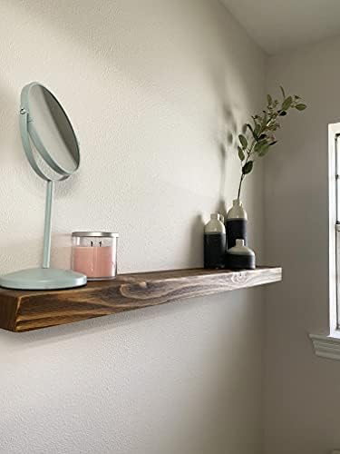 joelsantiques 42 Inch Wooden Floating Shelves for Wall -42x6x2 in -Made of Natural Wood - Long Heavy Duty Rustic Wall Sh