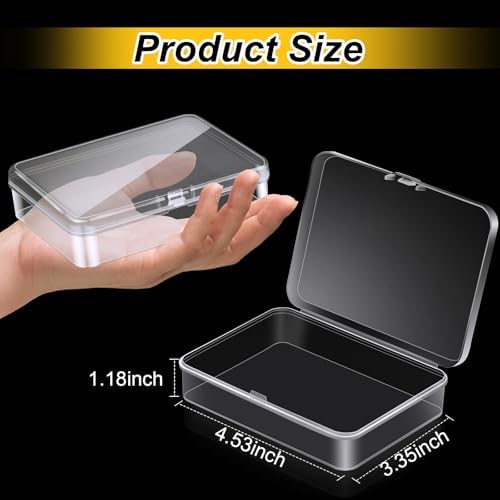32 Pcs Plastic Crayon Box Bulk Clear Crayons Holder with Lid Crayon Organizer Case Crayon Storage Containers for Student