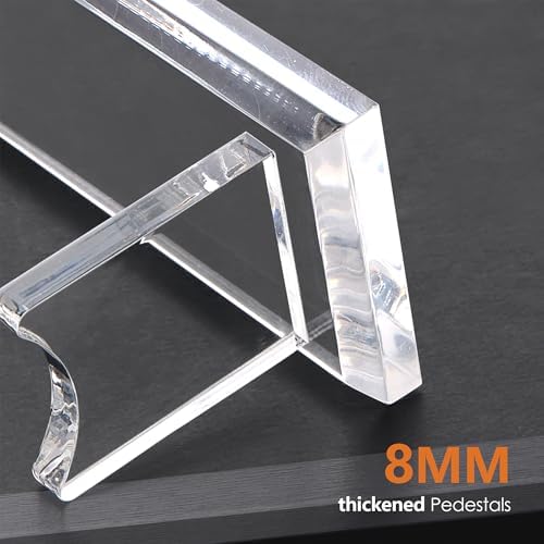 SANRUI 1 Tier Acrylic Pen Holder Display Stand, Clear Desk Pencil Rack