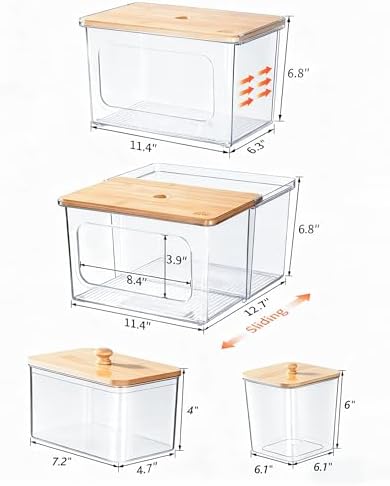 iCASA Trash Bag Dispenser Dishwasher Pods Container Under Sink Organizer