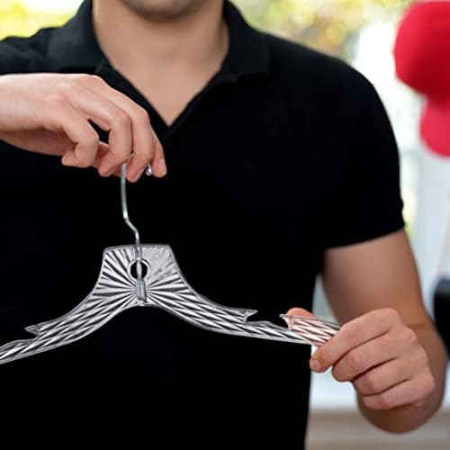 Clothes Hangers Plastic Set of 12 Pack Heavy Duty Hangers Dresses, T-Shirts Shirt Dress Blouse Hangers for Closet Organization Crystal Hanger Women and Men Coat Hanger
