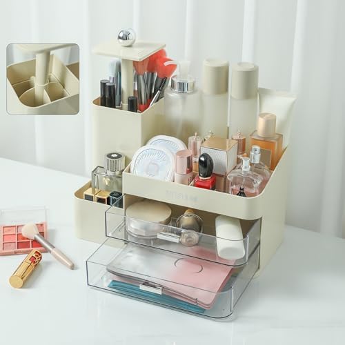 Large Makeup Organizer Countertop with Drawers, Make Up Organizer for Vanity, Makeup Storage Organizer Countertop Makeup