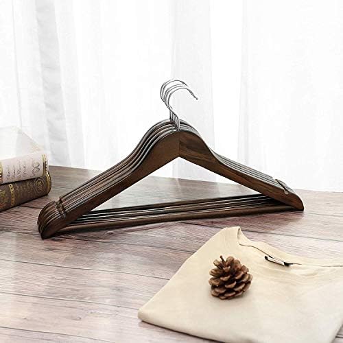 Lotus Premium Wooden Hangers, Diwali Gift Hampers Solid Wood Shirt Hangers,Dress Coat Jacket Clothes Hangers,with Extra 