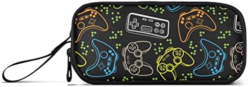 Fisyme Funny Video Game Pencil Case Large Capacity Pen Box Makeup Pouch Holder Organizer Stationery Bag for School Office College Traval Adults