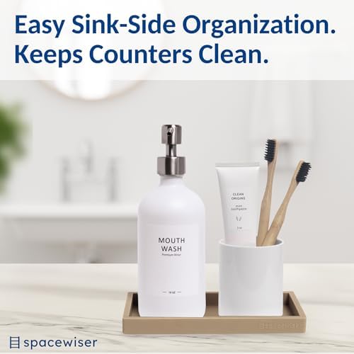 Spacewiser Countertop & Vanity Silicone Tray - Small 7.7" Kitchen Soap Tray