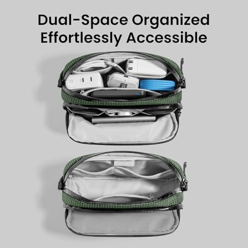 tomtoc Electronic Organizer Travel Case Performance, Dual Compartment Bag