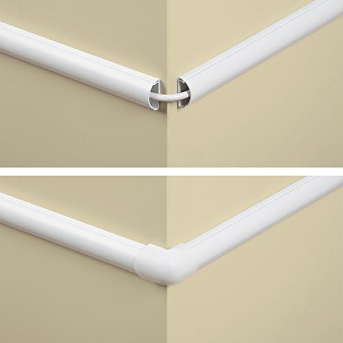 D-Line Medium Cable Raceway Accessory Pack, Join 1.18in x 0.59in Cord Cover Lengths, 10 Accessories Included, Hide Cords