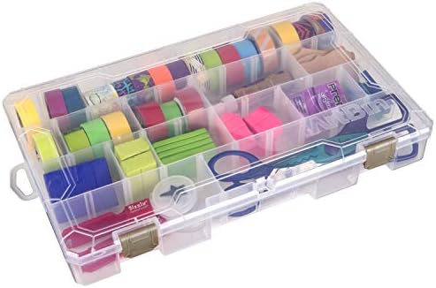 ArtBin Large Solutions Box Craft Organizer with 20 Dividers, Clear