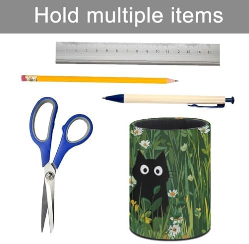 Cute Cat Pen Holder Pencil Cup for Desk Organizer