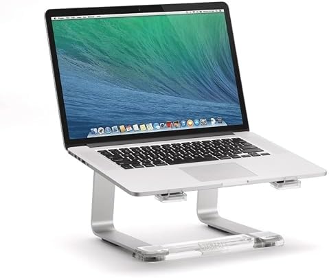 Griffin Elevator Laptop Stand - Ergonomic Computer Riser & Laptop Mount Made of Sturdy Brushed Aluminum - Supports Postu