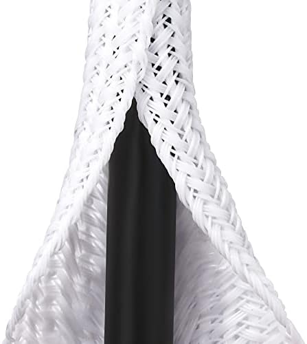 20ft 1/4 inch White Cable Sleeve