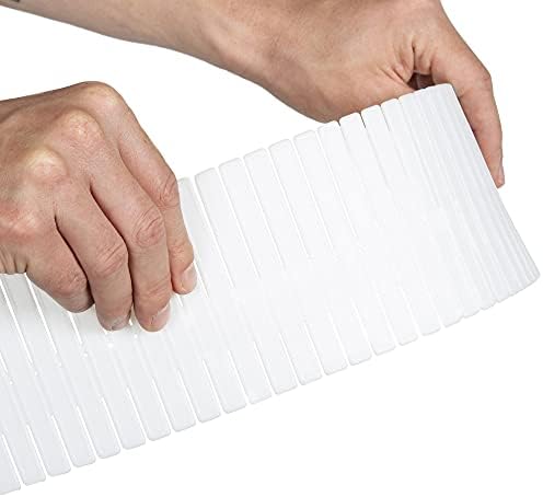 Compactor Set of 6 Dividers, for Underwear and Accessories, Adjustable Length, Polypropylene, White, 44 x 10 cm, RAN5191