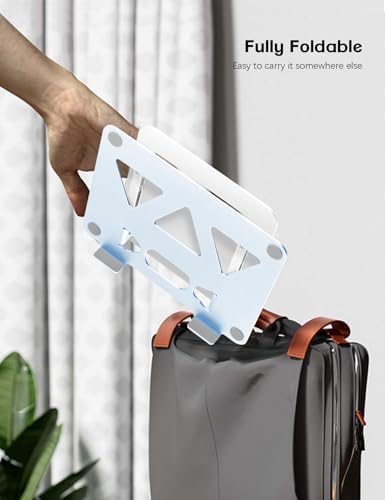 Aoviho Adjustable Laptop Stand for Desk,Portable Laptop Stand Holder and Riser,Foldable Aluminum Notebook Computer Stand