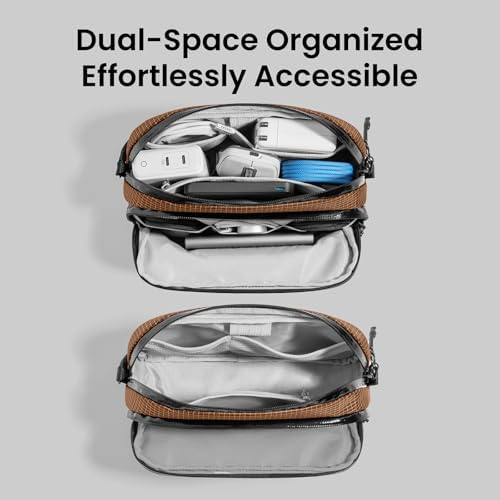 tomtoc Electronic Organizer Travel Case Performance, Dual Compartment Bag