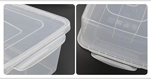 Gloreen 4 Pack Clear Storage Bin, 14 Quart Latch Containers Boxes with Lid