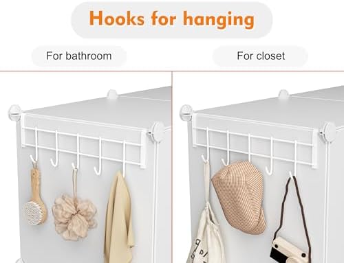 Stackable Closet Organizers and Storage 6 Cube Storage Organizer Closet Organizer for Bathroom Closet Storage for Wardro