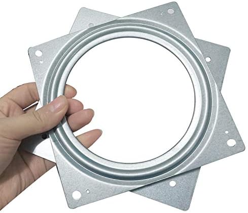 6Pack 6Inch Lazy Susan Hardware Square Rotating Bearing Plate Turntable
